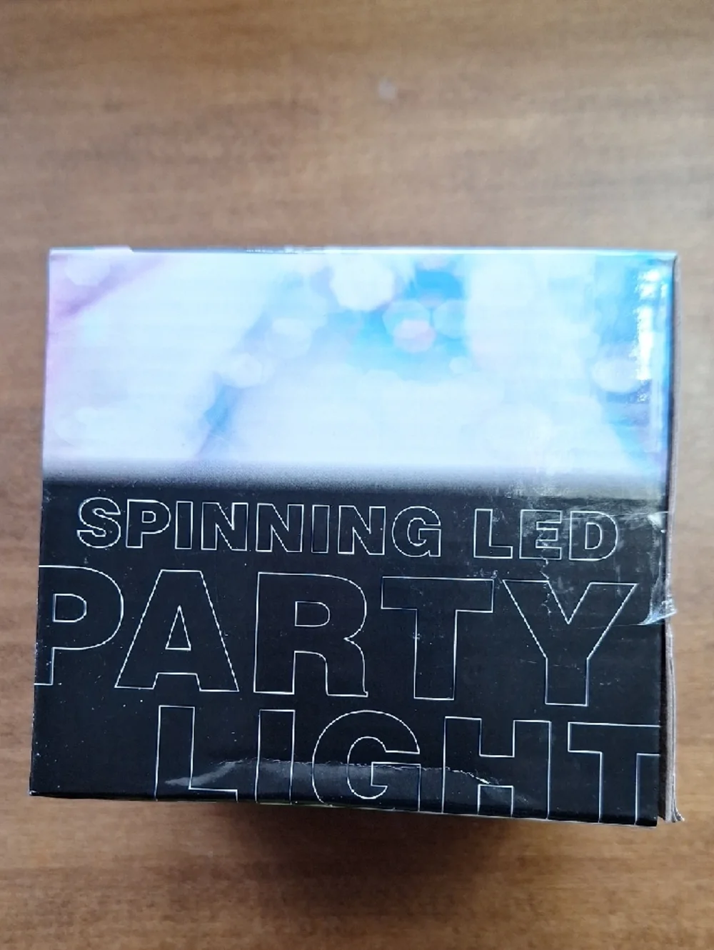 Spinning LED Party Light - Black